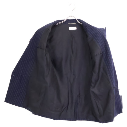 SAINT LAURENT PARIS サンローランパリ 【新品同様/国内正規】786846 ストライプ ショルダーパット入り ピークドラペル ダブルジャケット ジャケット