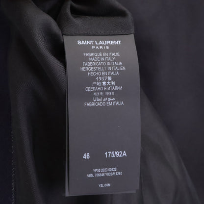 SAINT LAURENT PARIS サンローランパリ 【新品同様/国内正規】786846 ストライプ ショルダーパット入り ピークドラペル ダブルジャケット ジャケット