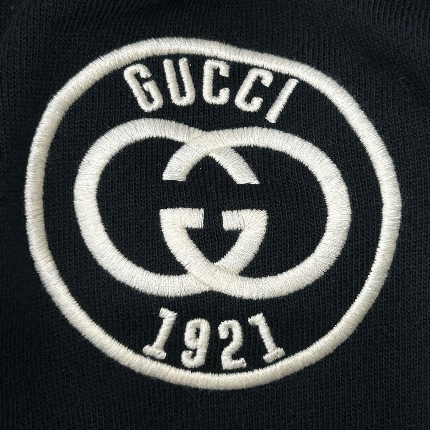 GUCCI グッチ ブラック 756592 コットンジジャージーフーデットスウェットシャツ トップス