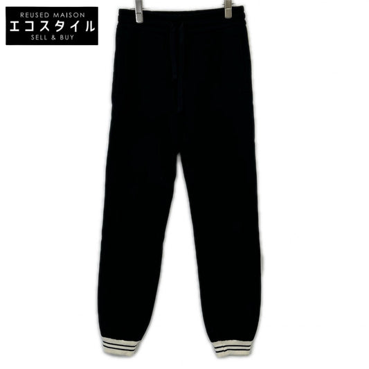 BLACK COTTON JERSEY SWEATPANTS Bottoms XS Women's