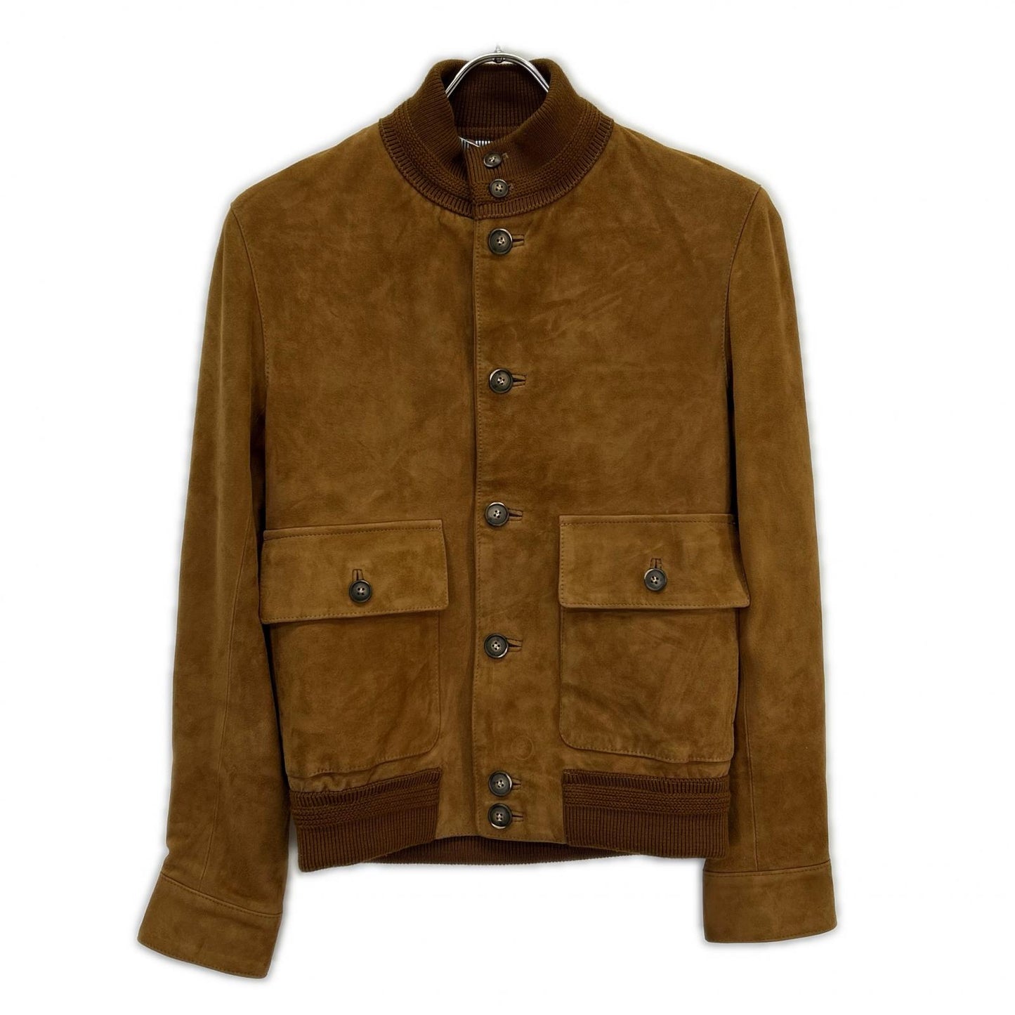 Cinquanta BEAMS F bespoke 21-18-0912-837-90-88 brown suede regular color zip-up blouson jacket F
