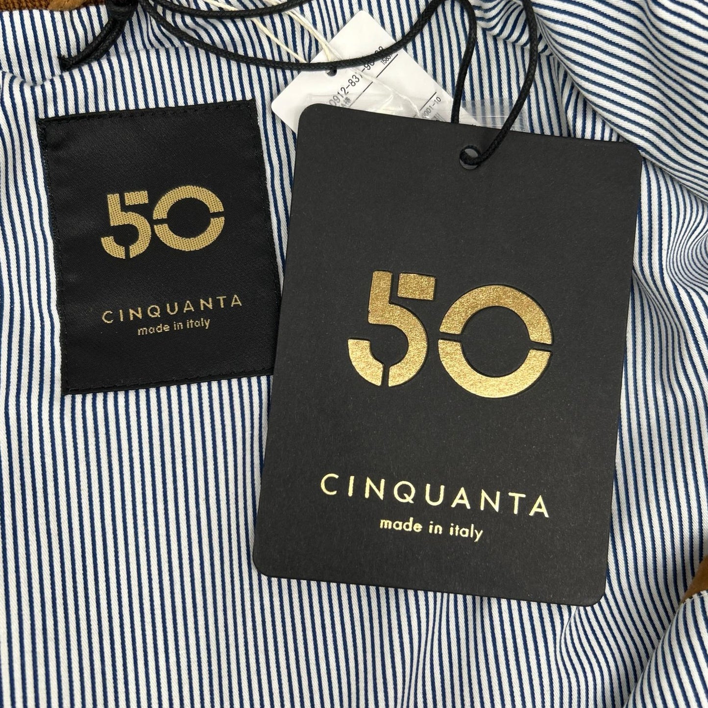Cinquanta BEAMS F bespoke 21-18-0912-837-90-88 brown suede regular color zip-up blouson jacket F