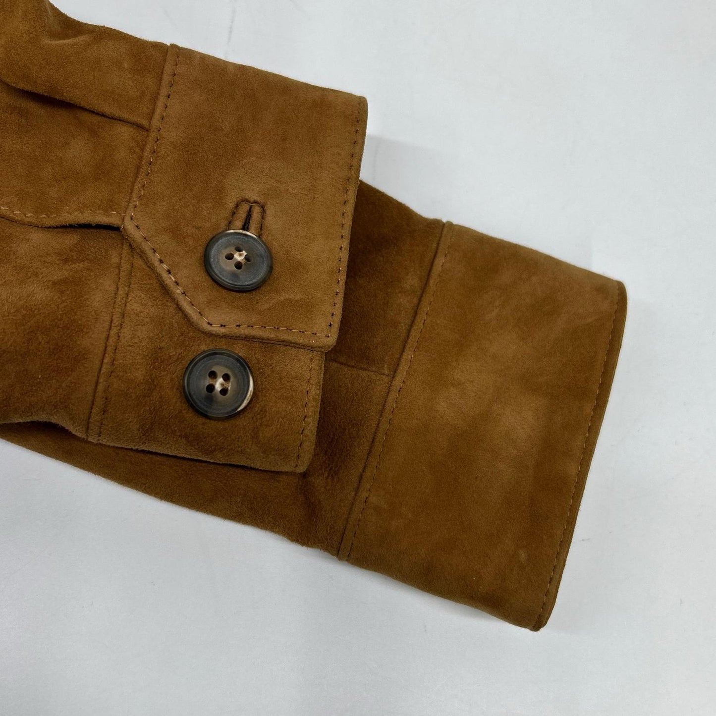 Cinquanta BEAMS F bespoke 21-18-0912-837-90-88 brown suede regular color zip-up blouson jacket F