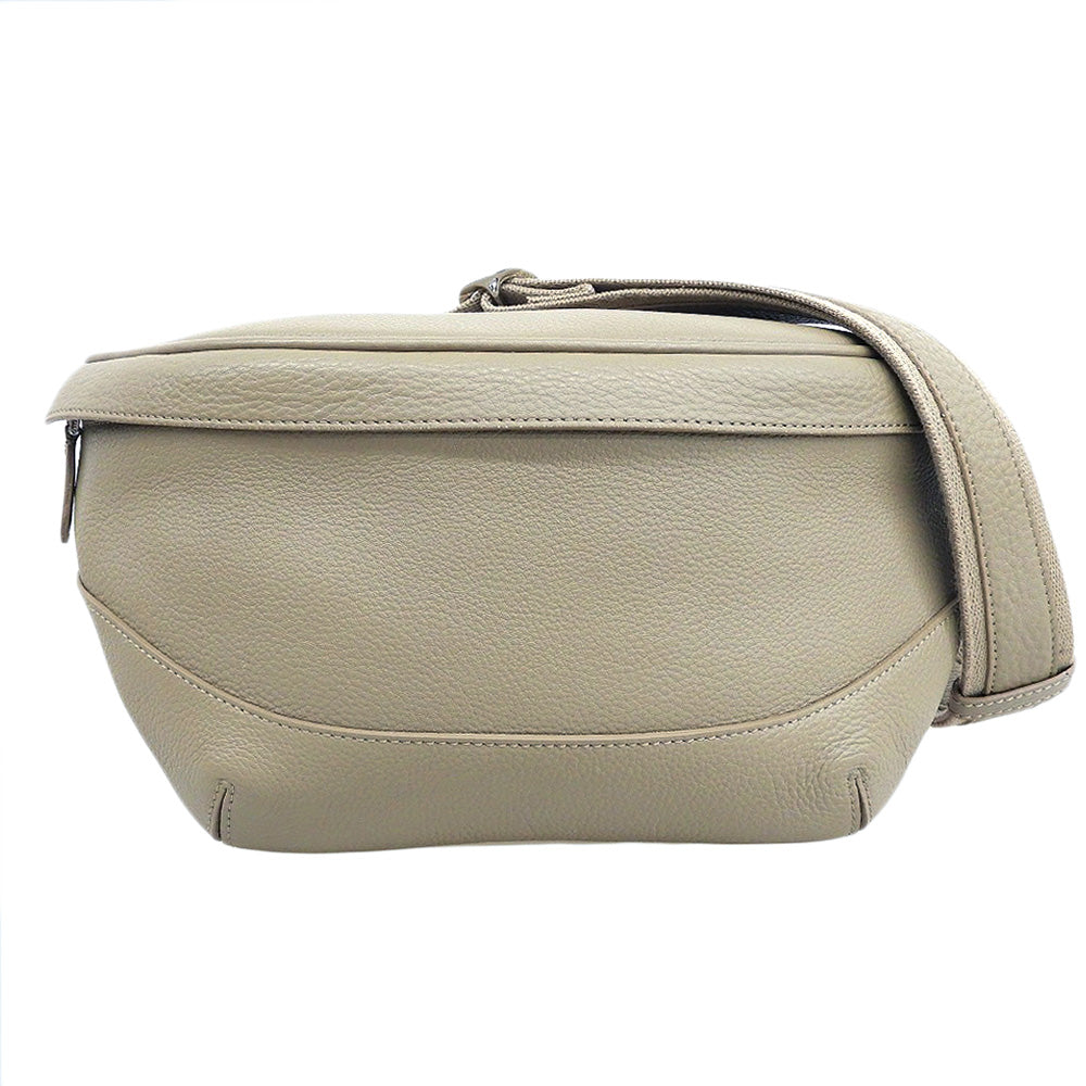 PELLE MORBIDA ペッレモルビダ 美品 シュリンクレザー ショルダーバッグ レディース ベージュ MB057 ショルダーバッグ