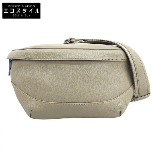 PELLE MORBIDA Shrink Leather Shoulder Bag Women's Beige MB057 Shoulder Bag Excellent Condition