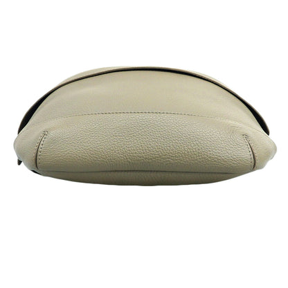 PELLE MORBIDA ペッレモルビダ 美品 シュリンクレザー ショルダーバッグ レディース ベージュ MB057 ショルダーバッグ