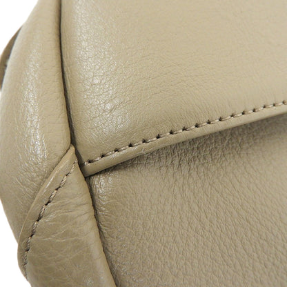 PELLE MORBIDA ペッレモルビダ 美品 シュリンクレザー ショルダーバッグ レディース ベージュ MB057 ショルダーバッグ