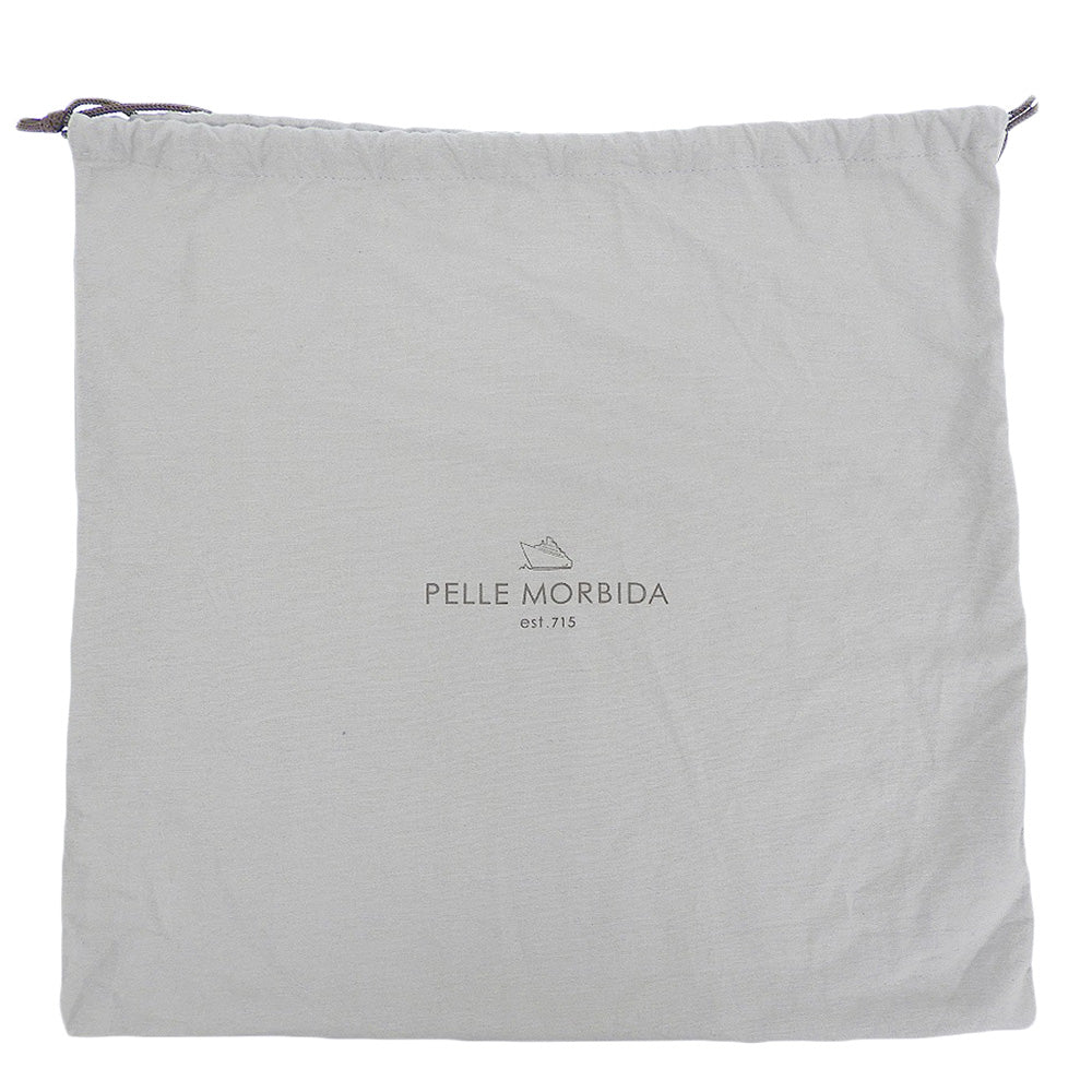 PELLE MORBIDA ペッレモルビダ 美品 シュリンクレザー ショルダーバッグ レディース ベージュ MB057 ショルダーバッグ