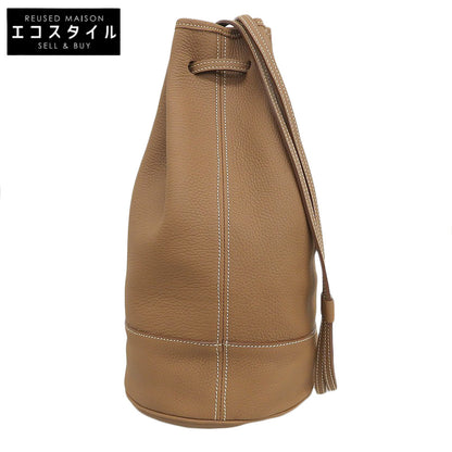 Charles et Charlus シャルル エ シャルリュス 美品 巾着 ドローストリングバッグ ショルダーバッグ レディース ブラウン ショルダーバッグ