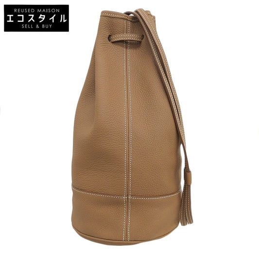 Charles et Charlus シャルル エ シャルリュス 美品 巾着 ドローストリングバッグ ショルダーバッグ レディース ブラウン ショルダーバッグ