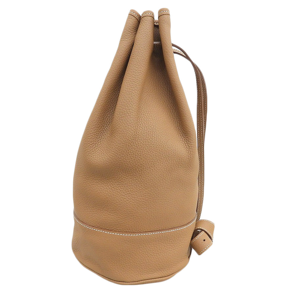 Charles et Charlus シャルル エ シャルリュス 美品 巾着 ドローストリングバッグ ショルダーバッグ レディース ブラウン ショルダーバッグ