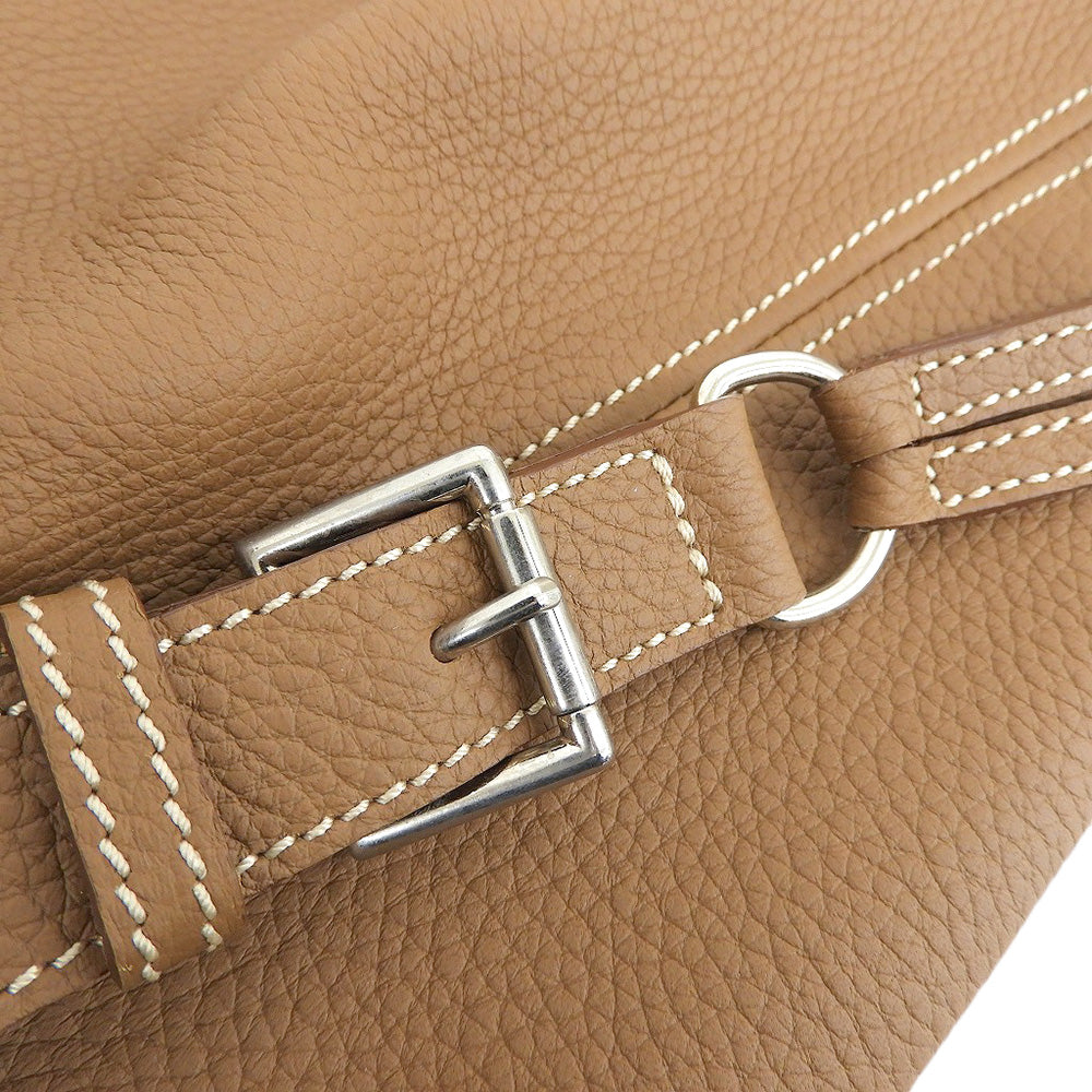 Charles et Charlus シャルル エ シャルリュス 美品 巾着 ドローストリングバッグ ショルダーバッグ レディース ブラウン ショルダーバッグ