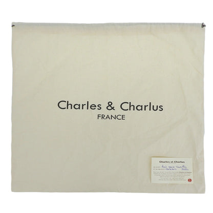 Charles et Charlus シャルル エ シャルリュス 美品 巾着 ドローストリングバッグ ショルダーバッグ レディース ブラウン ショルダーバッグ