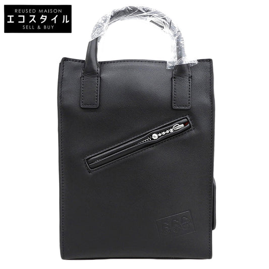 666 666 Triple Six Black SOA0065 Leather Shoulder Mini Bag Shoulder Bag