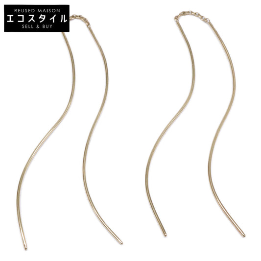 Shaesby シェイスビー 【美品】14K Curved thread thru カーブ スレッドスルー ミディアムサイズ ピアス