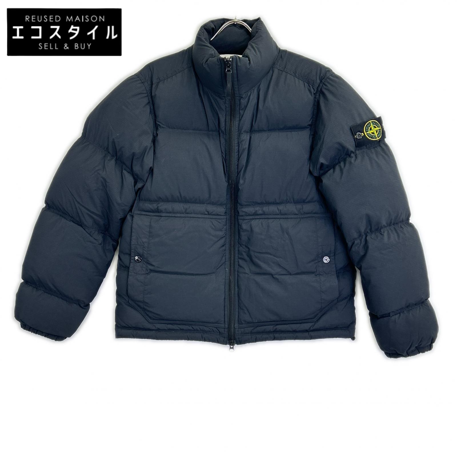 STONE ISLAND 石岛 4100125 海军蓝 防撕裂尼龙 羽绒夹克 夹克 S