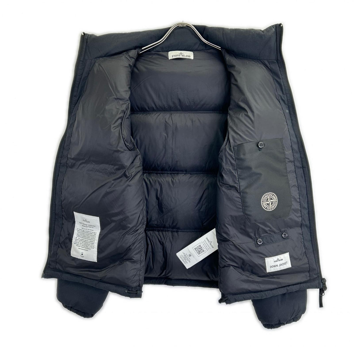 STONE ISLAND 石岛 4100125 海军蓝 防撕裂尼龙 羽绒夹克 夹克 S