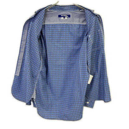 JUNYA WATANABE MAN 渡边淳弥男士 【美品】AD2020 WF-B017 格纹拼色肘部补丁长袖衬衫 上衣