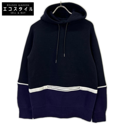 sacai サカイ 【美品】20-02409M デタッチャブルスリーブ2トーン プルオーバー パーカー トップス