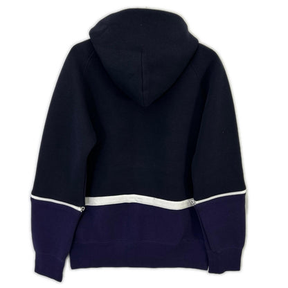sacai サカイ 【美品】20-02409M デタッチャブルスリーブ2トーン プルオーバー パーカー トップス