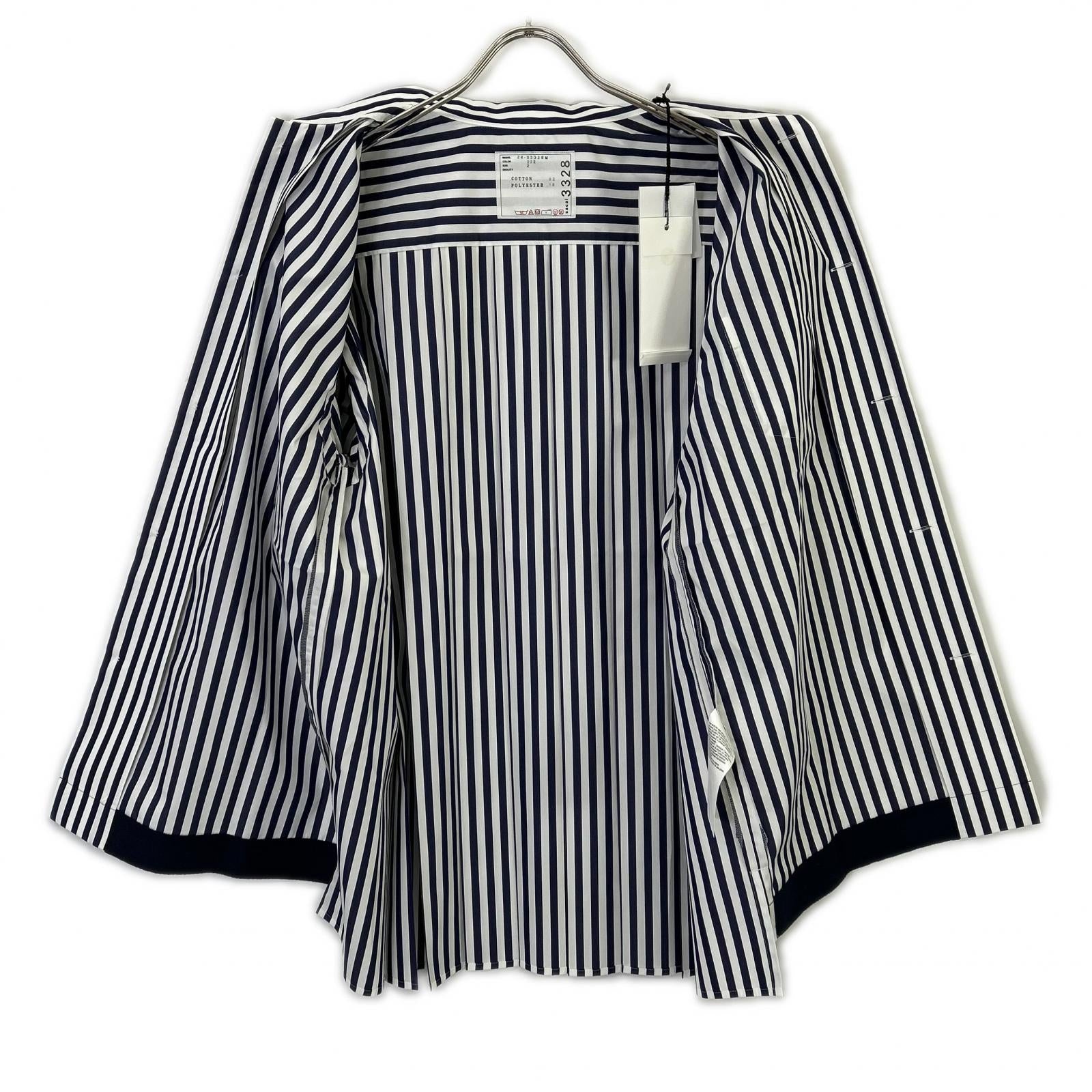 sacai サカイ 【新品同様/24年製】24-03328M ストライプ 半袖シャツ トップス