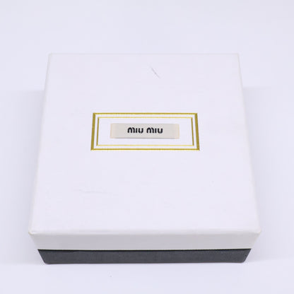 MIUMIU ミュウミュウ 【新品同様】5JF101 2DMZ F02AK クリスタル バレッタ ヘアアクセサリー