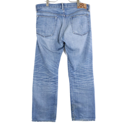 RRL ダブルアールエル 【国内正規】USA製 ダメージ加工 ボタンフライ デニムパンツ ボトムス