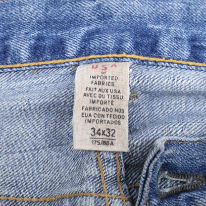 RRL ダブルアールエル 【国内正規】USA製 ダメージ加工 ボタンフライ デニムパンツ ボトムス