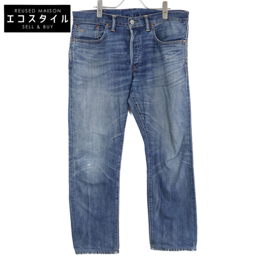 RRL Double RL [Domestic Authenticity] Made in USA Redline Selvedge Slim Fit Button Fly Denim Pants Bottoms