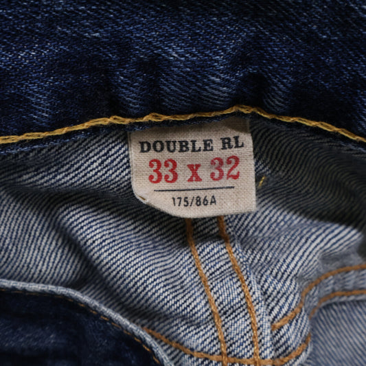 RRL ダブルアールエル 【国内正規】USA製 赤耳 スリムフィット セルビッジ ボタンフライ デニムパンツ ボトムス