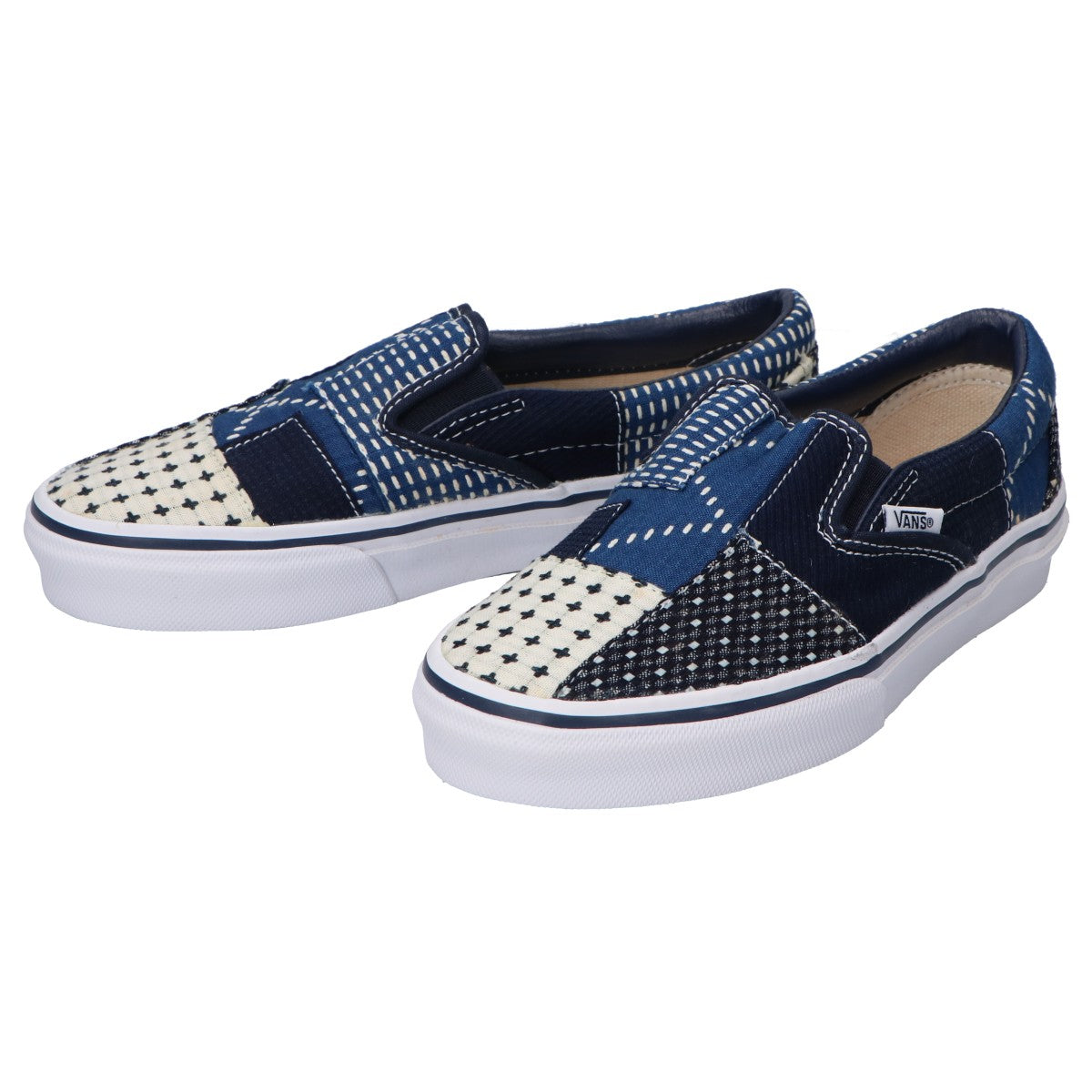 VANS × FDMTL V98R Navy Slip-On Sneakers