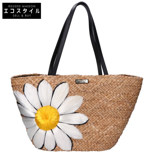 kate spade PXRU6382 DOWN THE RABBIT HOLE STRAW DAISY TOTE