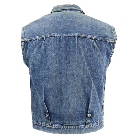 LEVI'S 1st 506XX Cut-Off Red Tab Single-Sided Big E Denim Vest