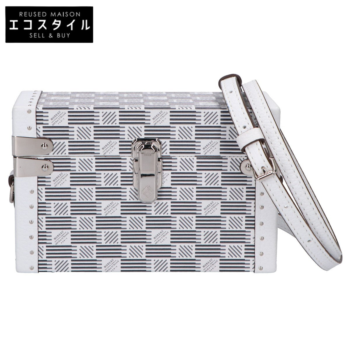 MOREAU PARIS モローパリ 【美品】VICTORIA ヴィクトリア ミニ トランク ポシェット ショルダーバッグ