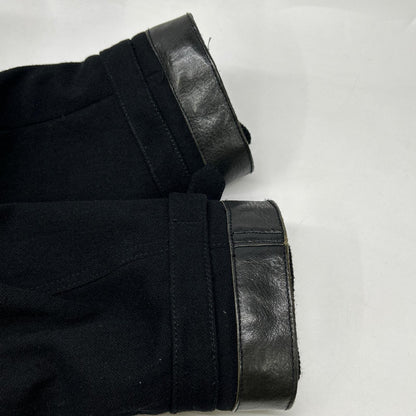 NIGEL CABOURN 8090030000 Black Double-Breasted Peacoat Coat