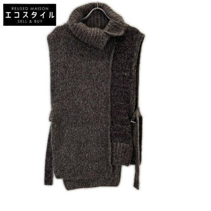 Y's ワイズ 25AW パープル MOHAIR WOOL COMBINATION KNIT VEST ベスト