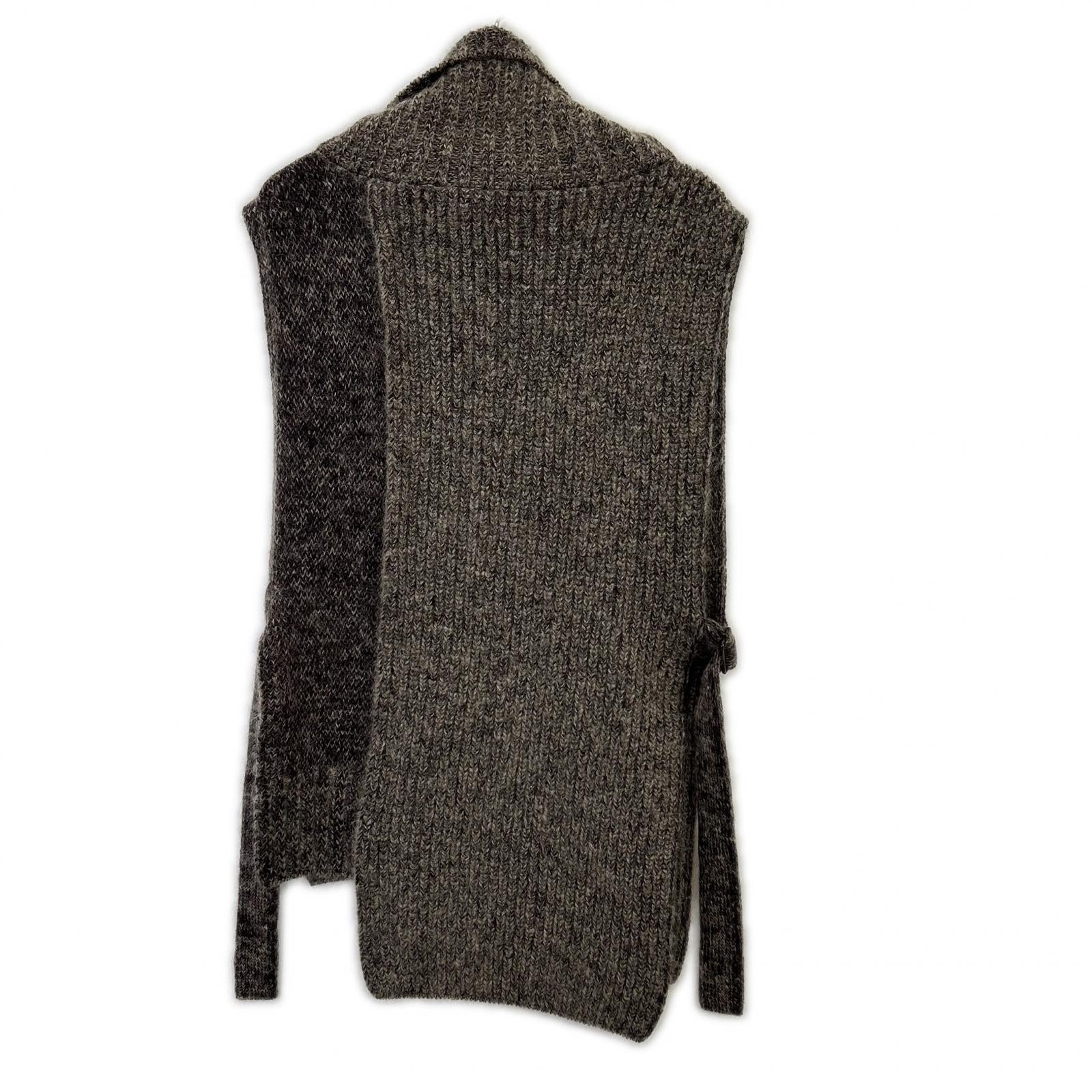 Y's ワイズ 25AW パープル MOHAIR WOOL COMBINATION KNIT VEST ベスト