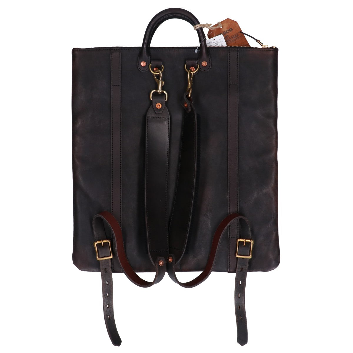 VS-207L LEATHER HELMET 2WAY BAG レザー ヘルメット 2WAYバッグ リュック バックパック メンズ