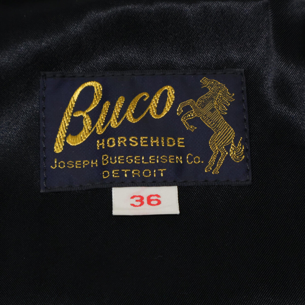 BUCO 布科 【美品】BJ19110 J-100 茶芯 马皮 单排扣机车夹克