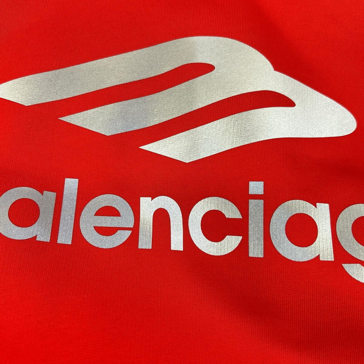 BALENCIAGA 2023 red 773685 TPVQ6 fleece-lined hoodie top