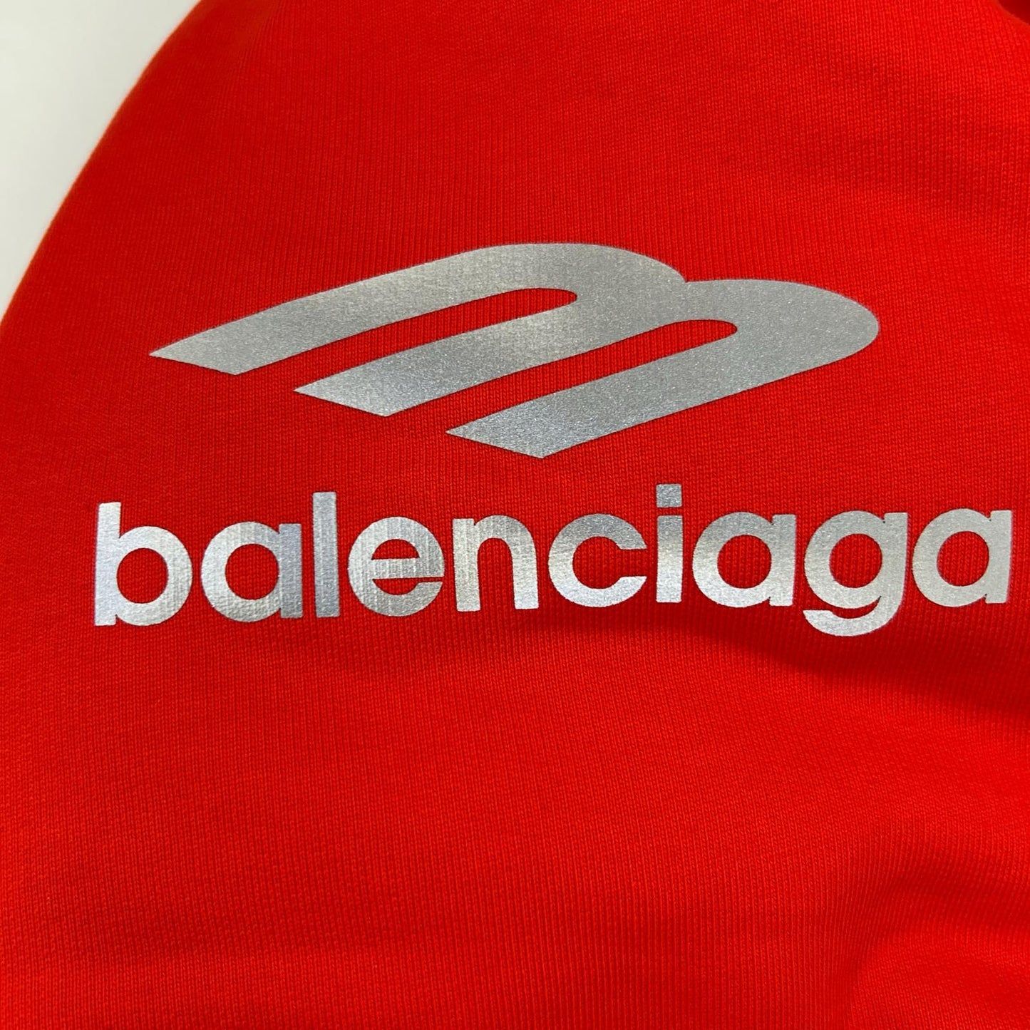 BALENCIAGA バレンシアガ 23年 レッド 773685 TPVQ6 裏起毛 パーカー トップス