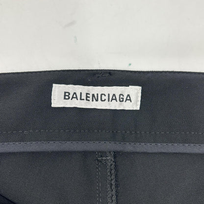 BALENCIAGA 巴黎世家 黑色 672359 TLT14 羊毛西裤长裤 下装