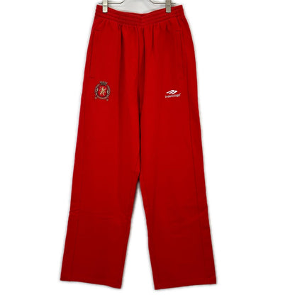 BALENCIAGA バレンシアガ 24SS レッド 777708 サッカーバギースウェットパンツ ボトムス