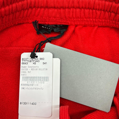 BALENCIAGA バレンシアガ 24SS レッド 777708 サッカーバギースウェットパンツ ボトムス