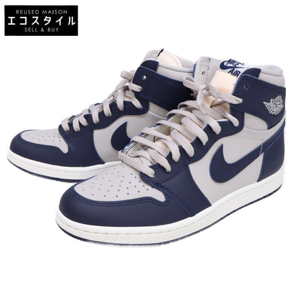 NIKE 耐克 准新 BQ4422-400 AIR JORDAN 1 HIGH 85 乔治城 大学校队配色 运动鞋 27 男士