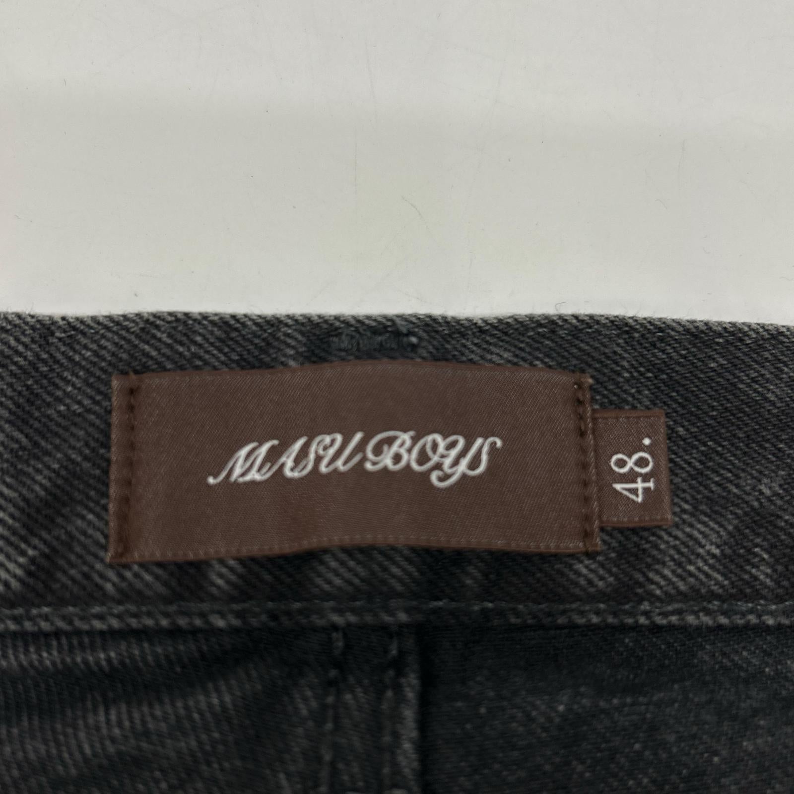 MASU エム エー エス ユー MASUBOYS B25F9PL002 USED加工 MB BAGGY ジーンズ ボトムス