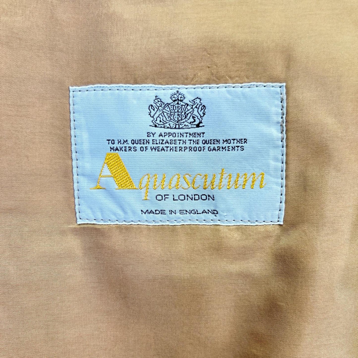 Aquascutum アクアスキュータム イギリス製 ベージュ トレンチコート コート