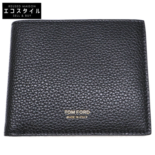 TOM FORD 汤姆福特 【新品同様】122Y0228-LCL158G-1N001 T LINE CLASSIC BIFOLD WALLET 皮革 两折钱包（带零钱包）