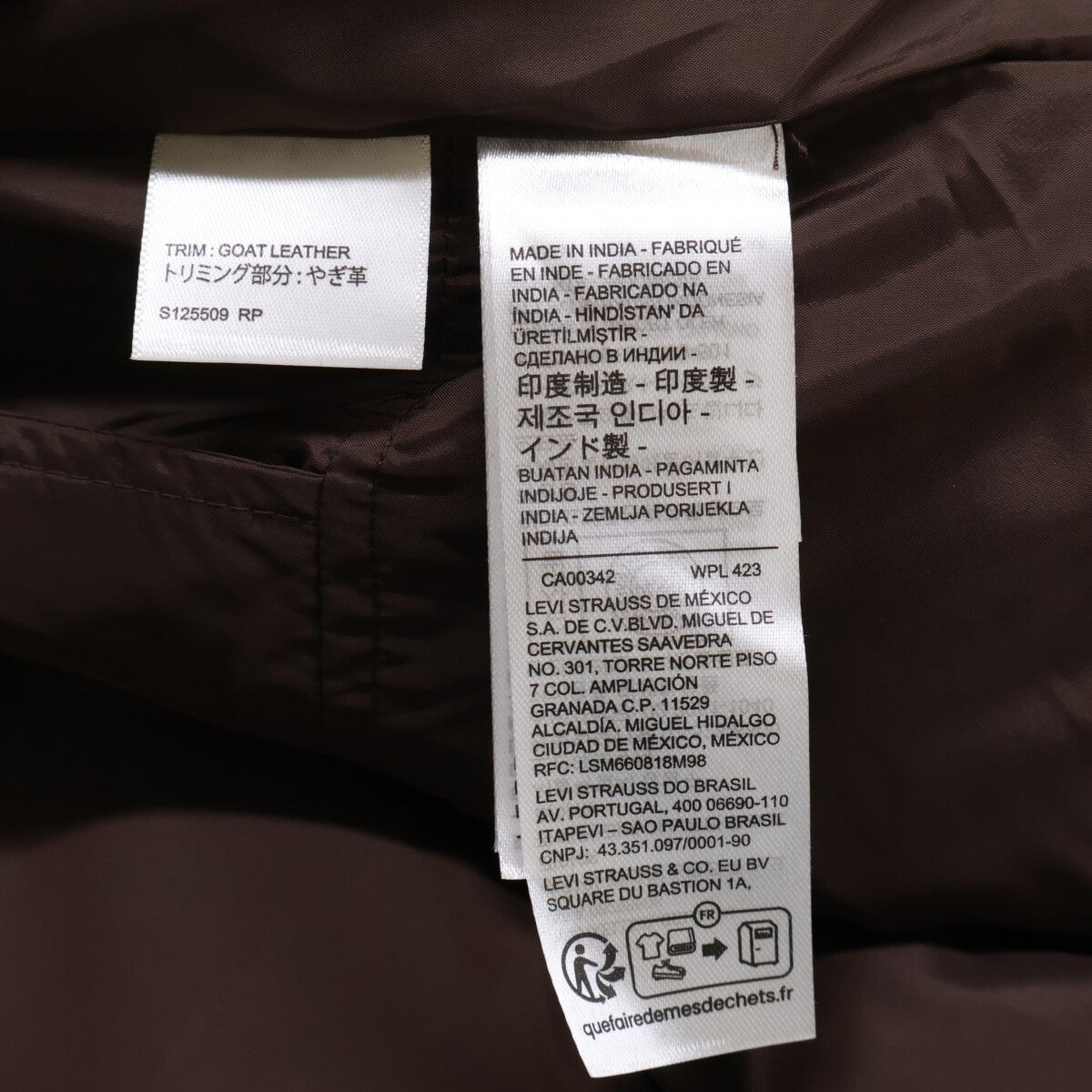 LEVI‘S リーバイス 【美品】PC9-003AU-0000 VINTAGE CLOTHING CLAYTON ゴートレザー アビエータージャケット ジャケット