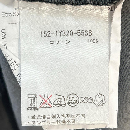 ETRO エトロ ブルー 152ー1Y320ー5538 ペイズリー 長袖 Vネック カットソー トップス